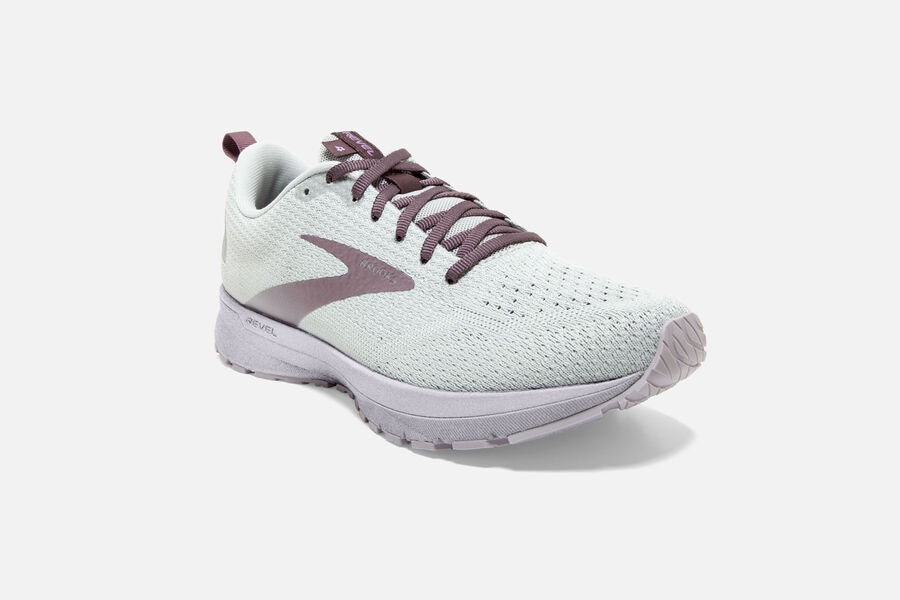 Brooks Revel 4 Road Löparskor Dam - Vita - 1765-MEBYH